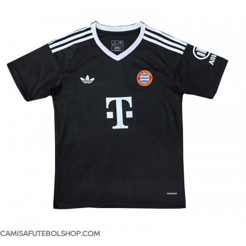 Camisa de time de futebol Bayern Munich Goleiro Replicas 3º Equipamento 2024-25 Manga Curta